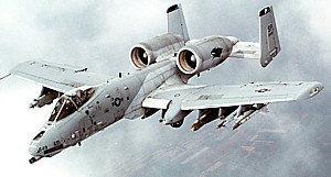 A-10 Thunderbolt typically named as Warthog