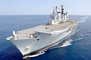 HMS Ark Royal of the Invincible class 'through deck cruiser' design