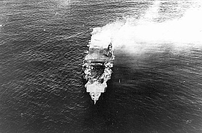 IJN Hiryu Burning
