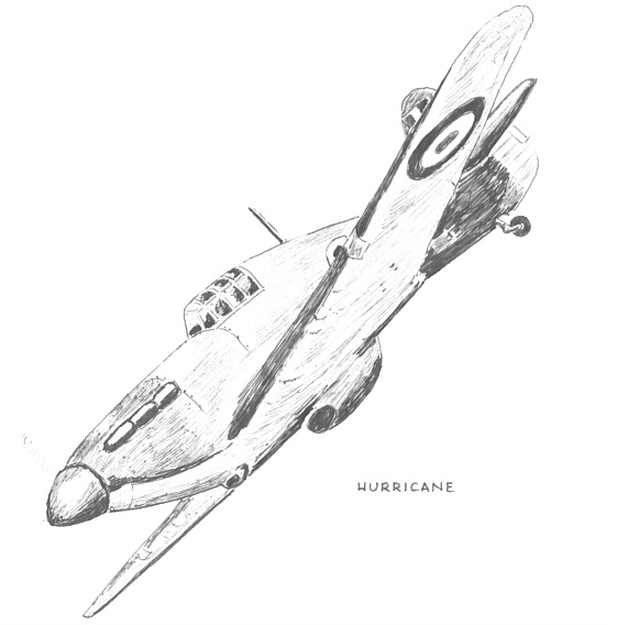 Hurricane - Art by Vic Campden MBE