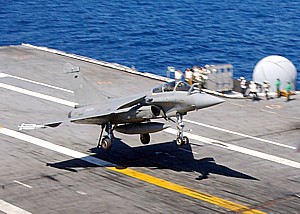 French built Rafale during launch