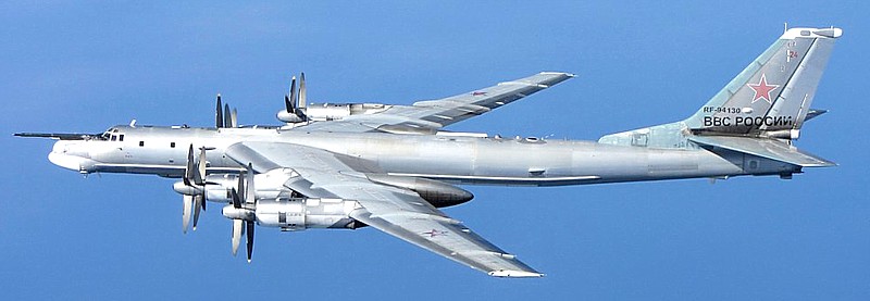 Russian Tu-95 longe range bomber adapted for espionage missions