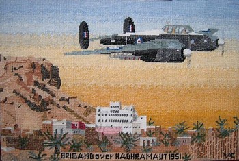 Tapestry of a Bristol 'Brigand' of No. 8 Squadron in 1951