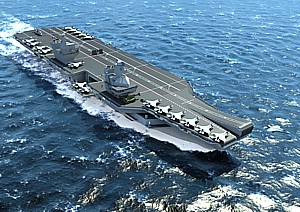 British Elizabeth Class Aircraft Carrier