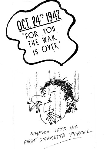 Maddock's amusing take on receiving a cigarette parcel