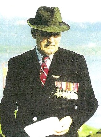 Wg Cdr Martin (78) taken at Oban on occasion when he unveiled Memorial to Flying Boat crews